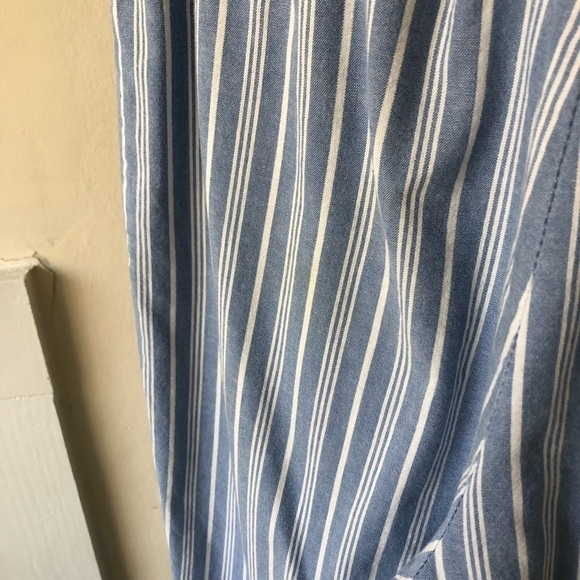 Lord & Taylor Vintage Pinstripe Cotton Crop Pants - Picture 6 of 7